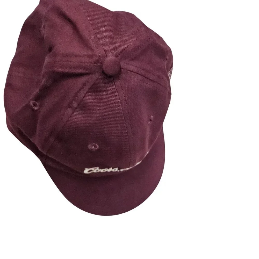 Coors Original Yavapai Downs Maroon Baseball Cap‎ Adjustable Strapback Hat